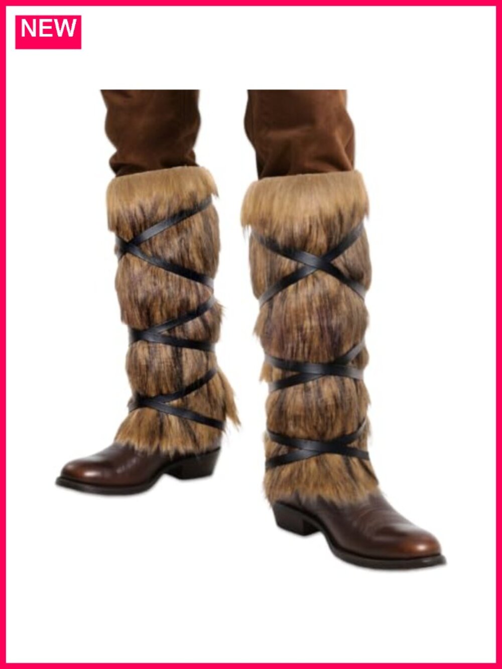 Viking Leg Warmers Furry Boot Covers Faux Fur Cosplay Unisex